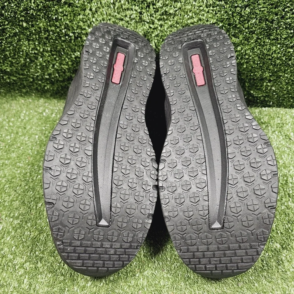 Orthofeet 1105 Saturn Black Leather Stretch Hands Free Sandals‎ Mens 10.5 X Wide